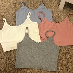 pack of 4 colorful tank tops!